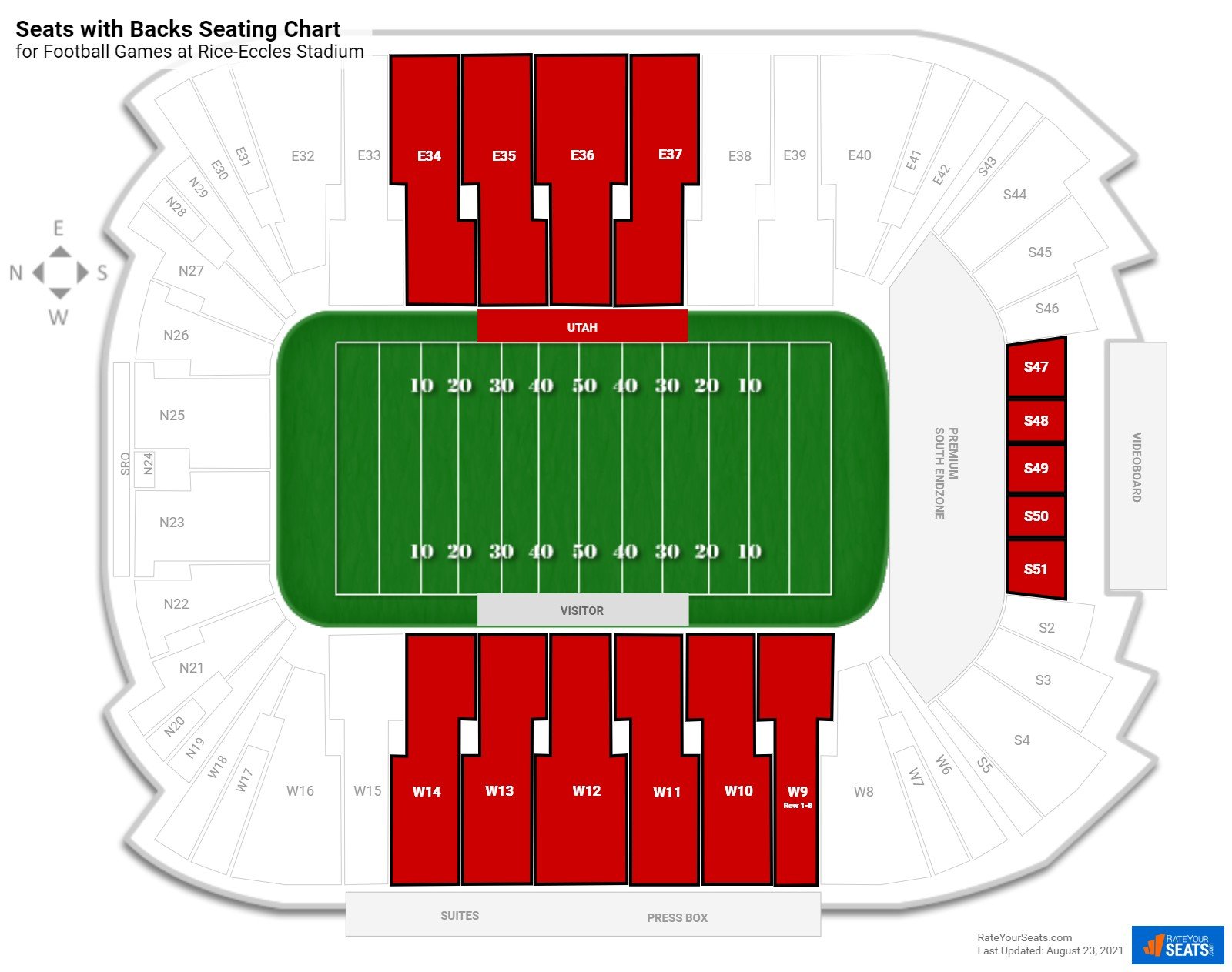 Utah Utes Stadium Seating Chart: Find the Best Seats at Rice-Eccles Stadium