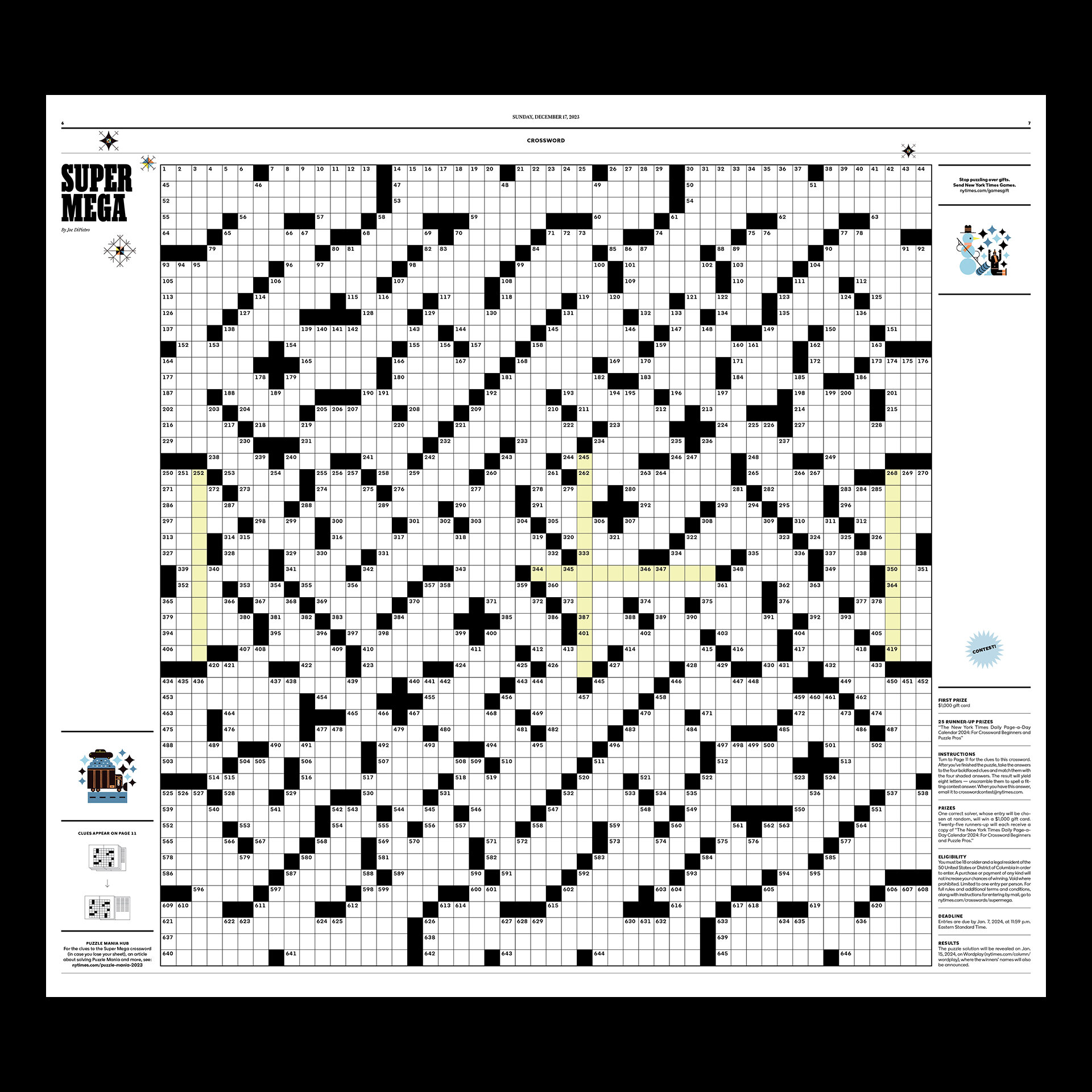 New York Times Crossword: Answer to Second of Five? Clue