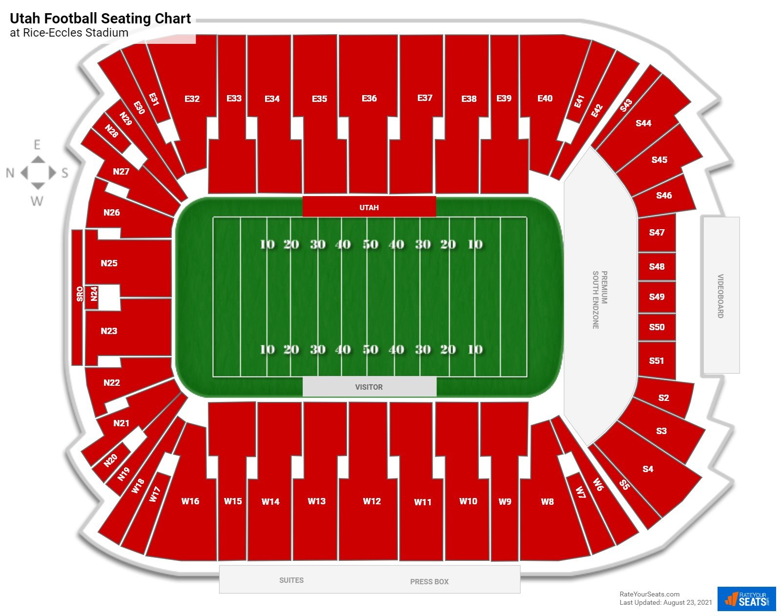 Utah Utes Stadium Seating Chart: Find the Best Seats at Rice-Eccles Stadium