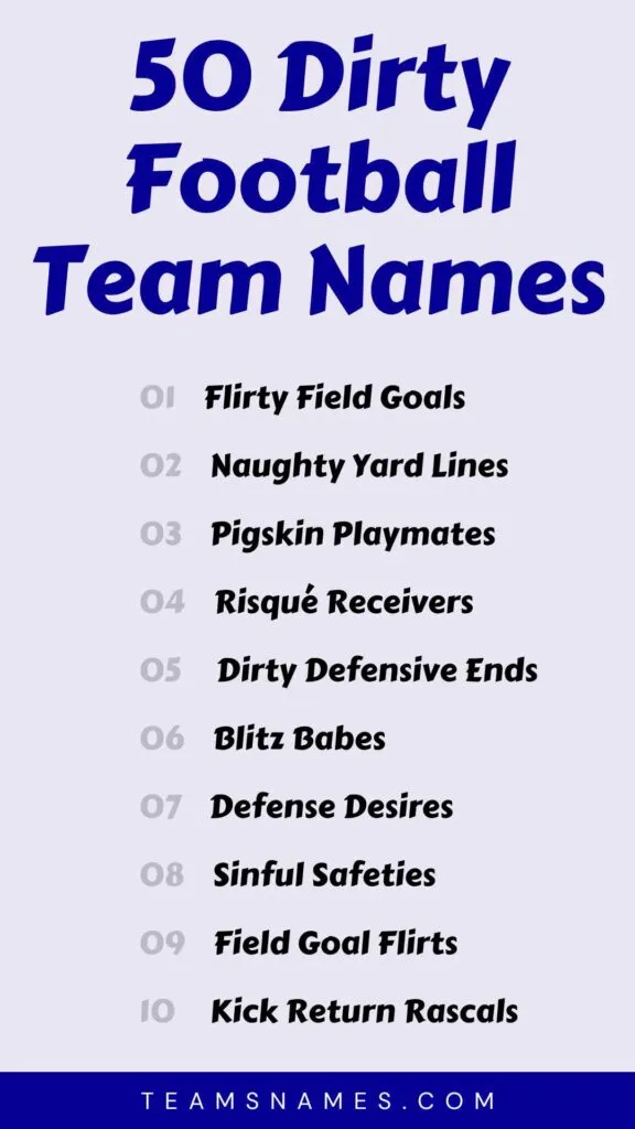 Best Funny Dirty Team Names:  Top Picks for a Hilarious and Rude Team