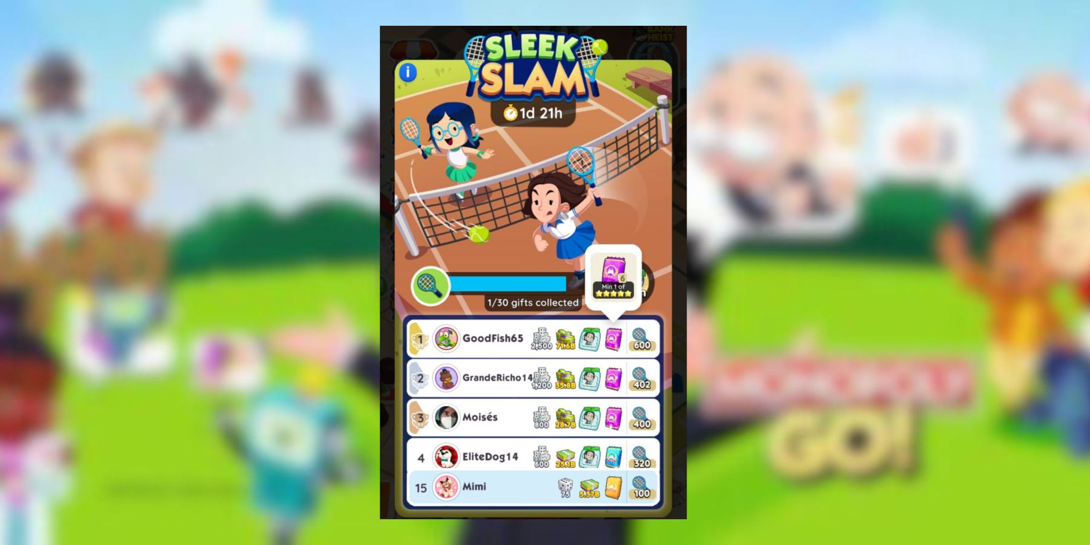 Where to Find Sleek Slam Monopoly Go Rewards Daily