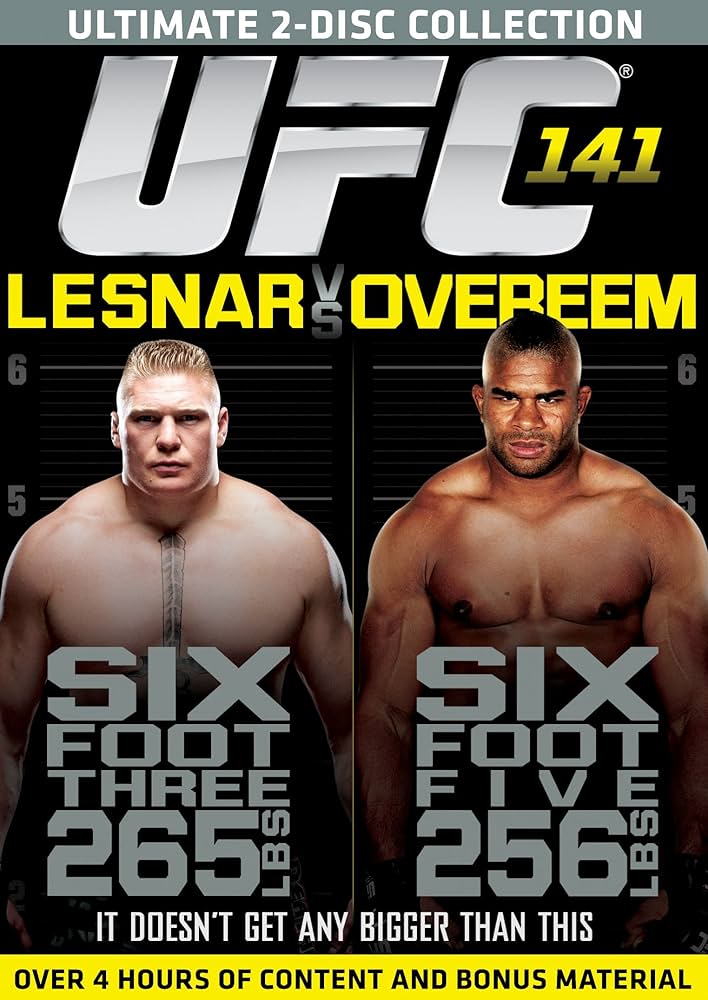 Alistair Overeem Defeats Brock Lesnar by TKO in UFC 141 Showdown